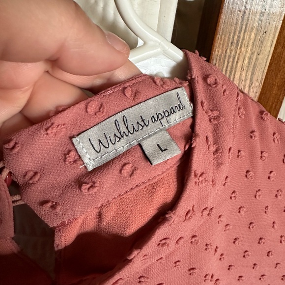 Pink long bubbled sleeved blouse - Picture 3 of 4